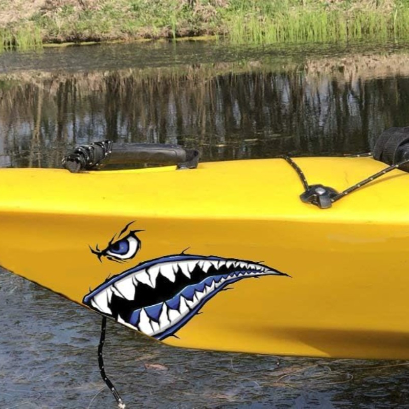 2PCS Shark Teeth Mouth Boat St - огляд і ціна Fishing Boat Inflatable