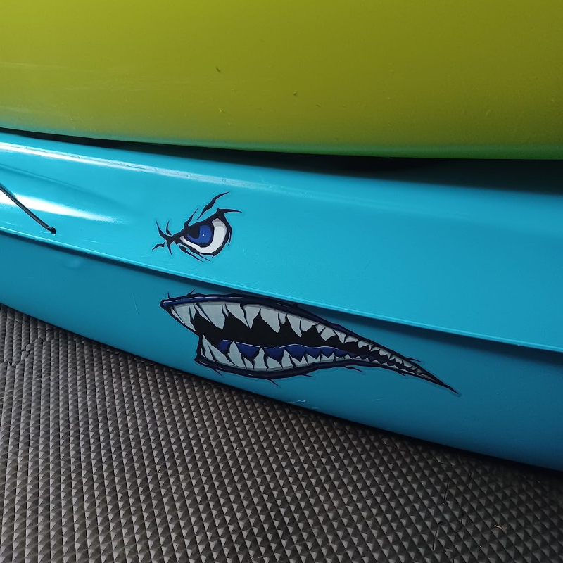 2PCS Shark Teeth Mouth Boat St - огляд і ціна Fishing Boat Inflatable